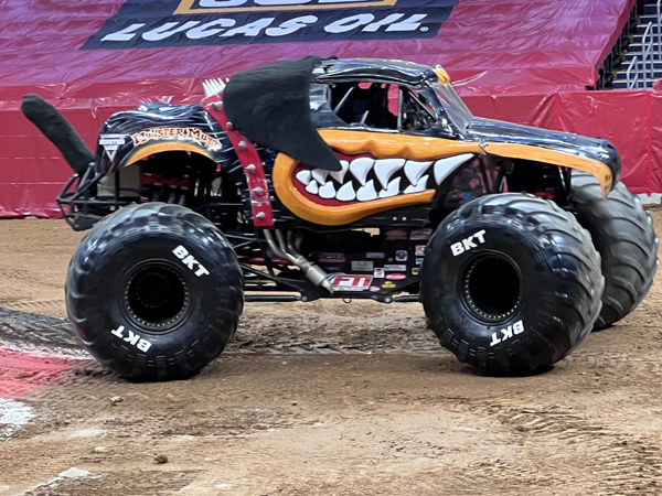 Monster Mutt Rottweiler in the parade of Monster Trucks