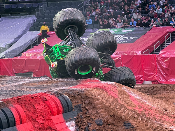 Grave Digger toppled over