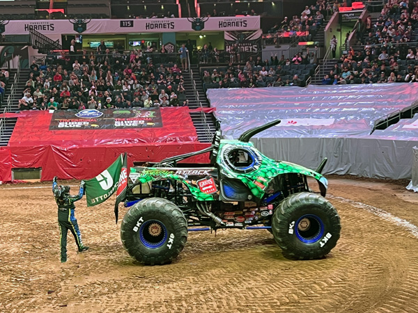 Dalton Widner and Jurassic Attack monster truck