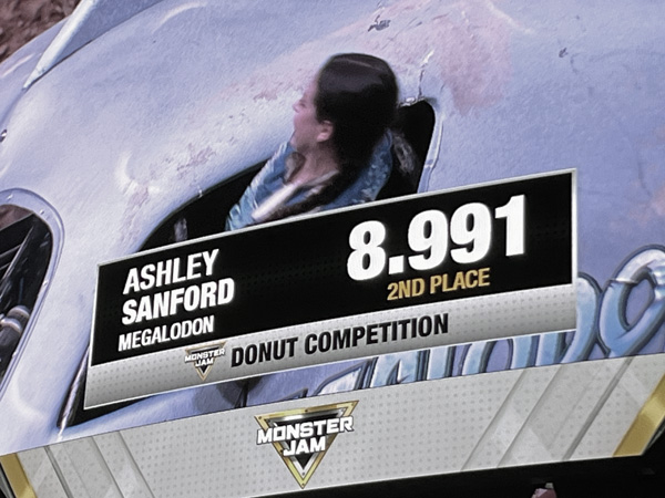 Ashley Sanford, Megalodon driver