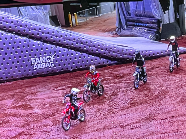 the four Monster Jam bikers