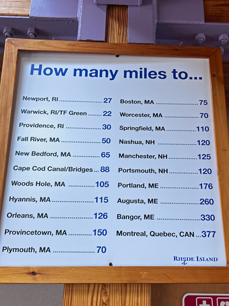 mileage chart