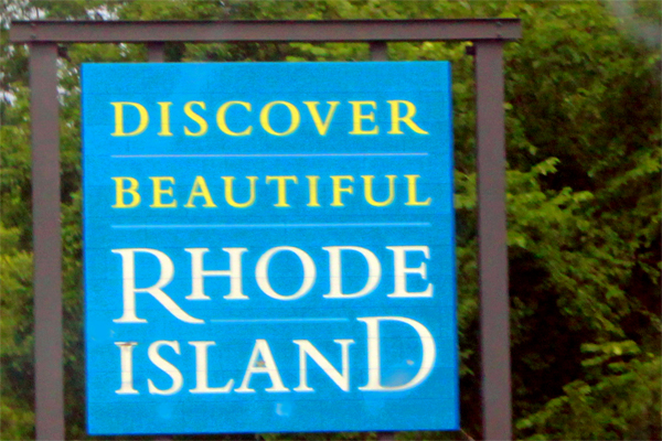 Discover Rhode Island sign