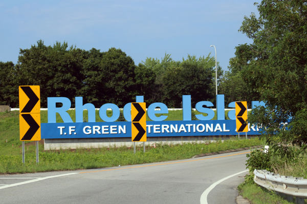 rhode Island Internation airport sign