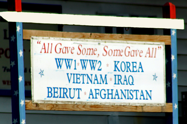 All Gave some - some gave all sign