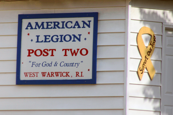 american Legion West Warwick RI sign