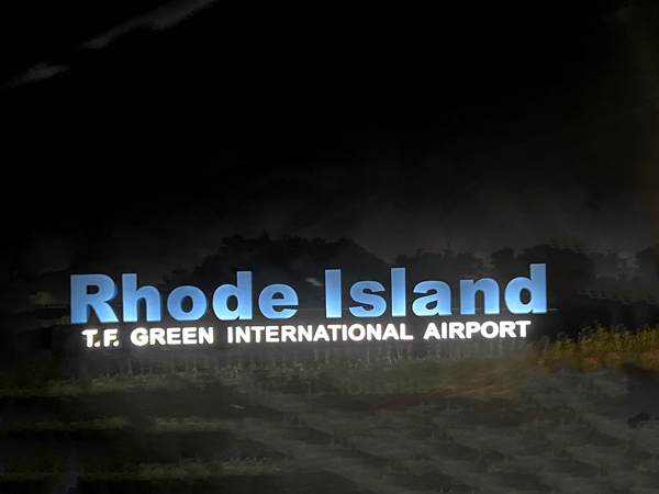 rhode Island Internation airport sign