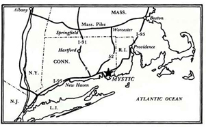 Ct map showing location of Mstic