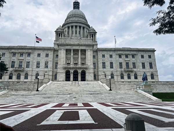 front side of the Providence Rhode Island State House