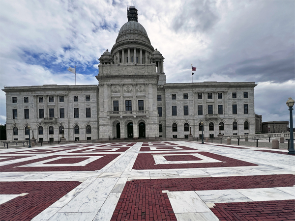 the back side of the Providence Rhode Island State House