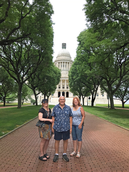 Karen and Lee Duquette with Ilse Blahak