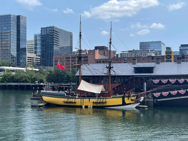 Atlantic Wharf where the tea party took place