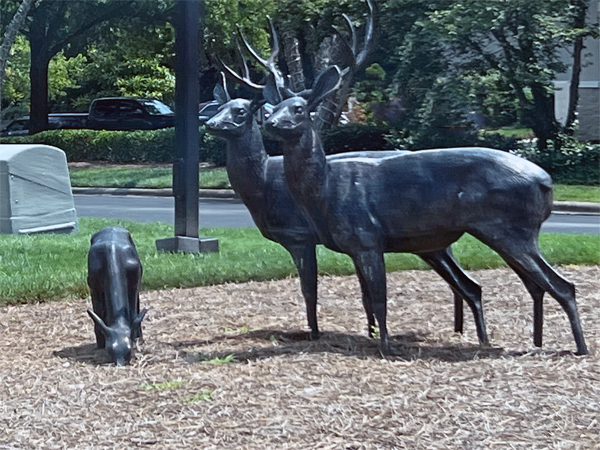 Deer statues