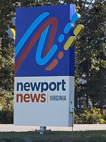 Newport News Virginia sign