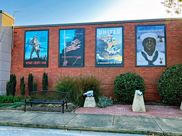 Murals in Huntington Park in Newport News, Virginia