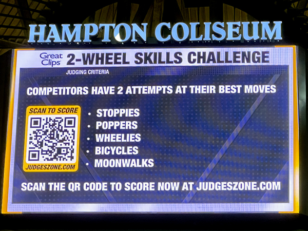 2-wheeel skill challenge board