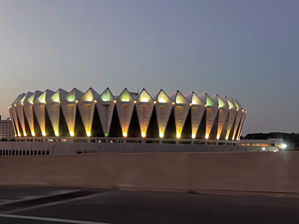 night-time photo of the Colisuem