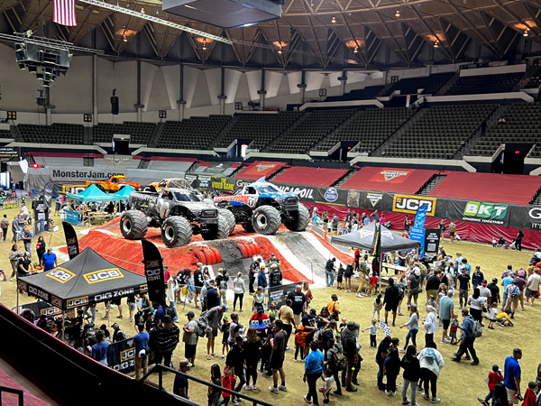 Monster Trucks and the crowd