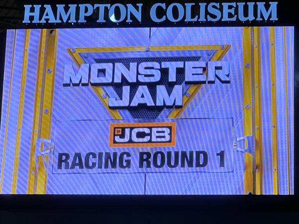 Hampton Coliseum Racing round 1 sign