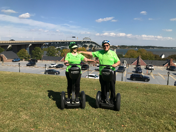 Karen and Lee Duquette on Segways