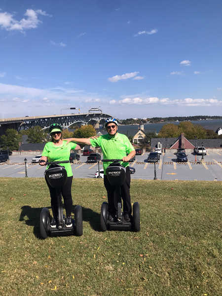 Karen and Lee Duquette on Segways