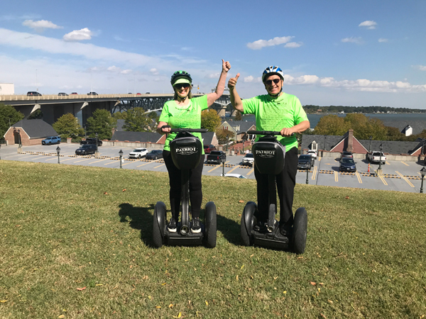 Karen and Lee Duquette on Segways