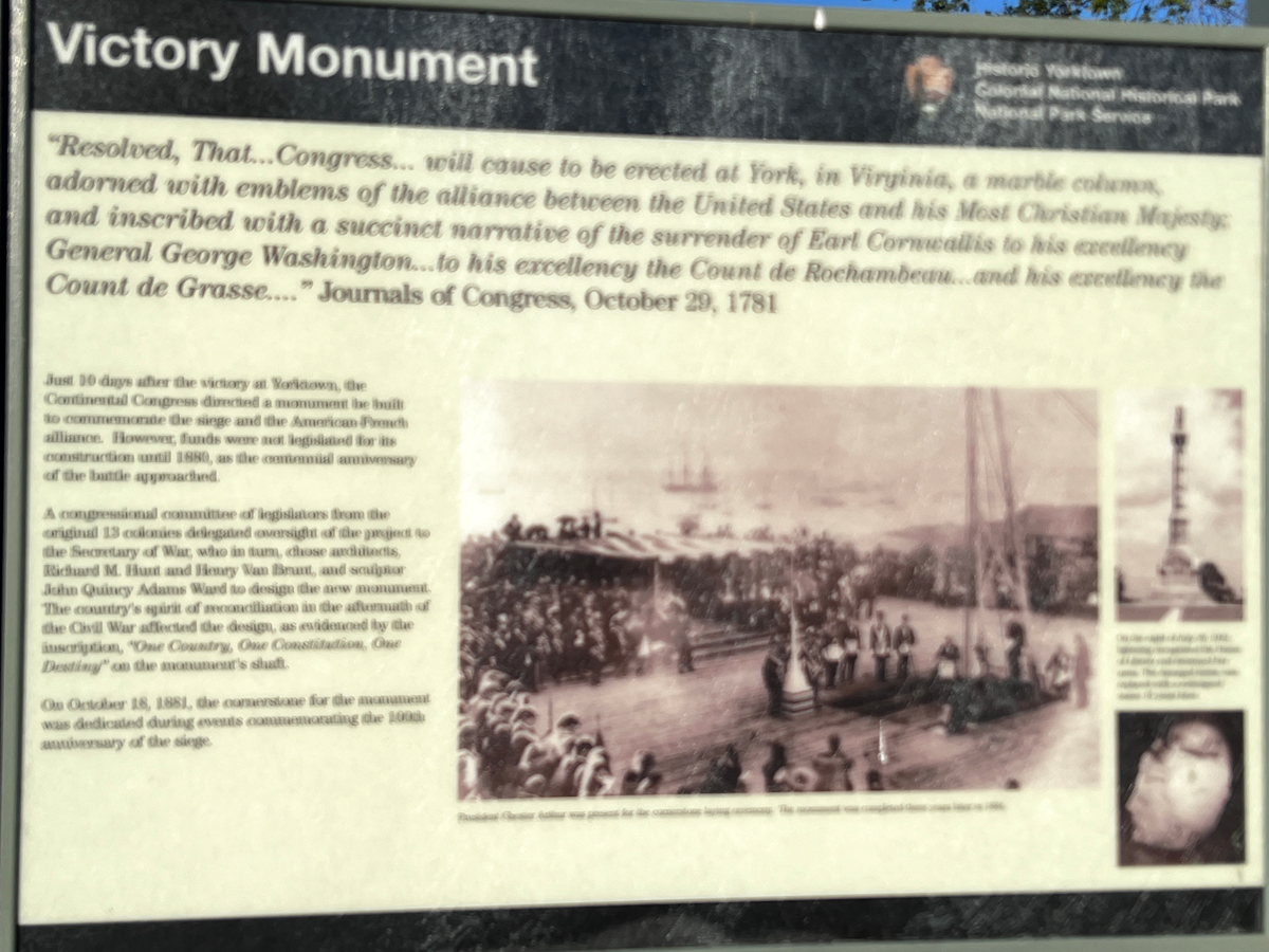 Victory Monument sign