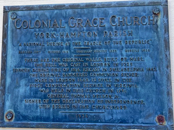 colonial Grace Church sign