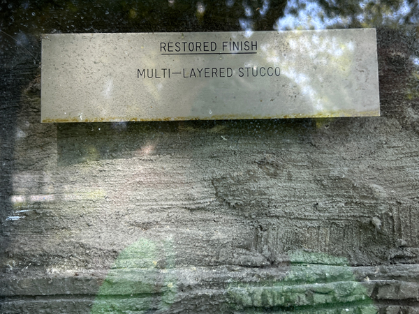 sign- multi-layered stucco