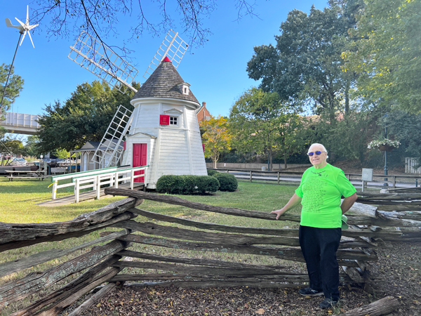 Lee Duquette at the windmill