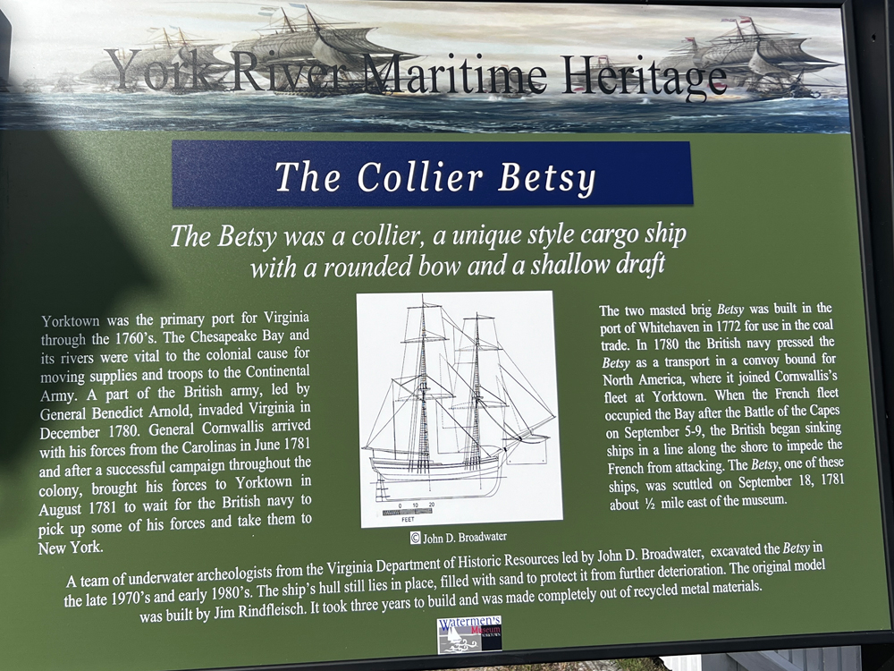 sign about The Collier Betsy