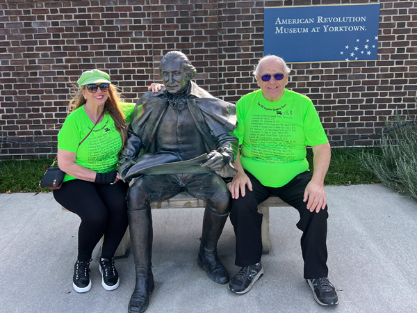 karen and Lee Duquette with George Washington