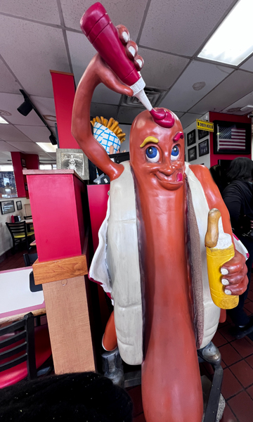 giant hot dog dude