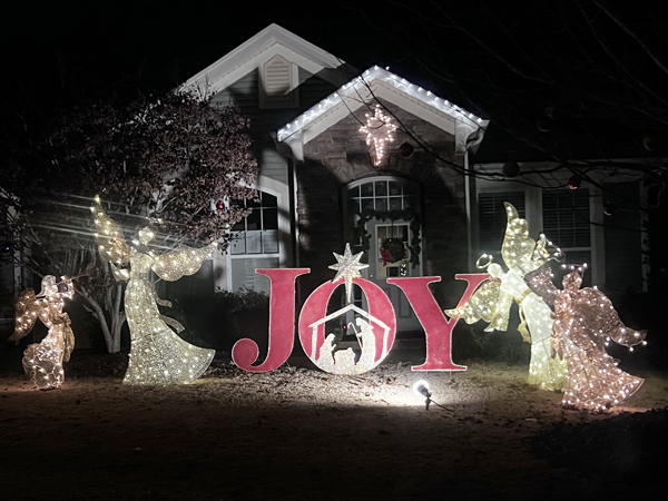 Joy, Manger and angels