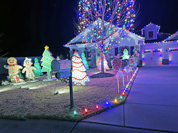 decorated house