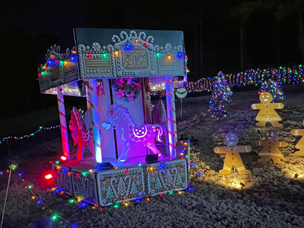 Merry-go-round, gingerbread people, in 2024