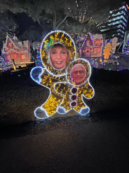 Karen And Lee Duquette became gingerbread people