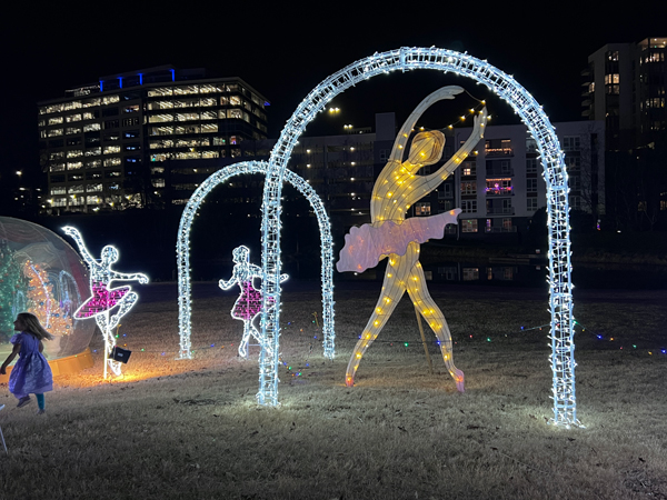 several dancing ballerinas