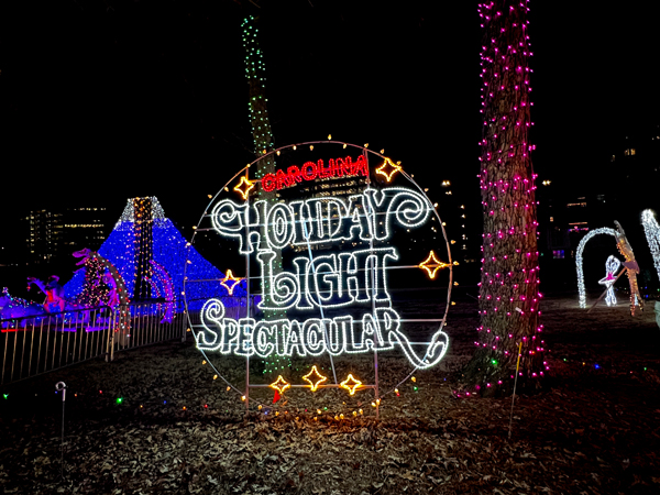 Holiday Light Spectacular sign