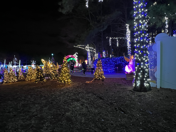 horsehoe shaped ornaments and angels