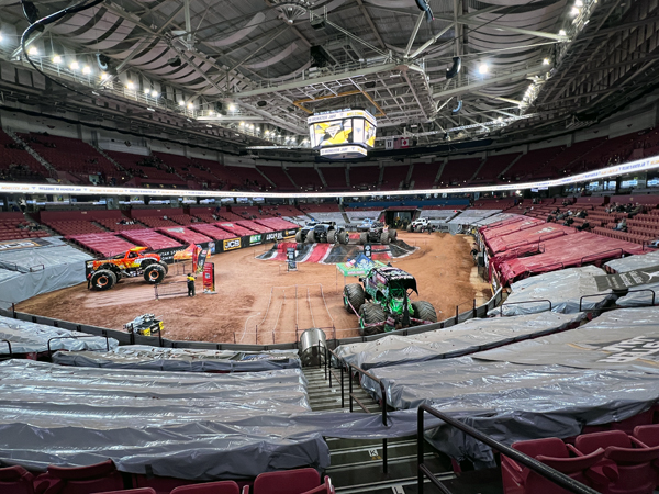 Monster Trucks in the arena