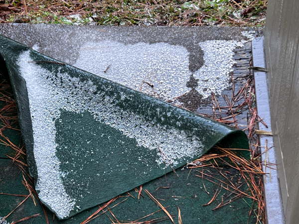 icy porch