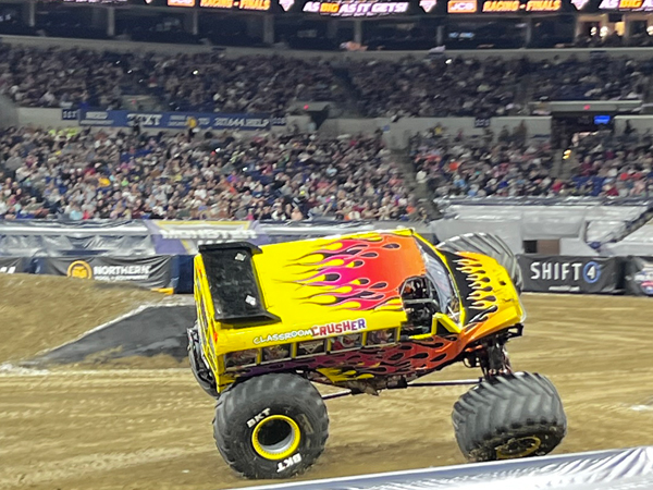 Classroom Crusher on 2 wheel