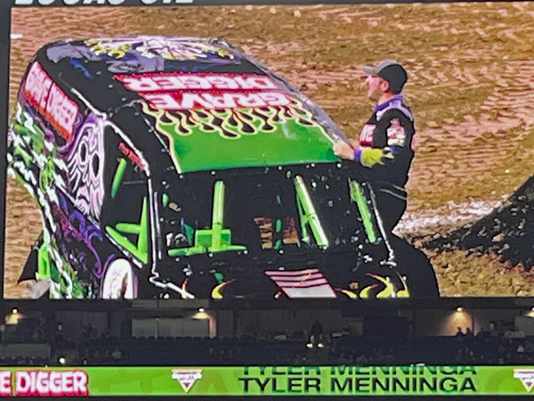 Tyler Menninga in Grave Digger