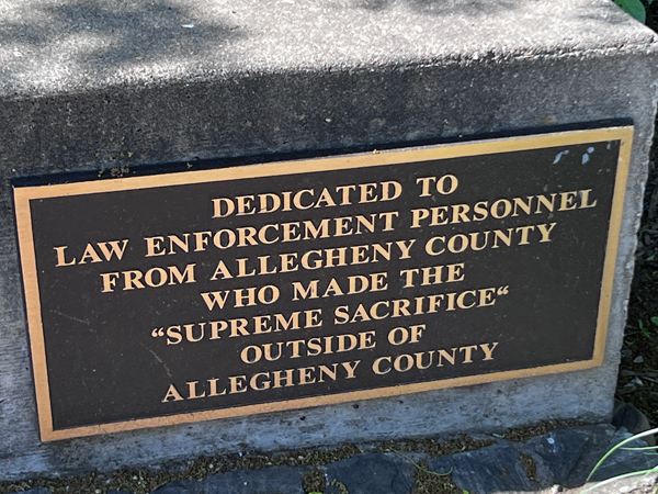 dedication sign
