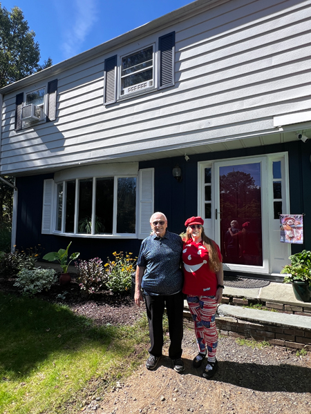 Lee and Karen Duquette at the  Terryville house