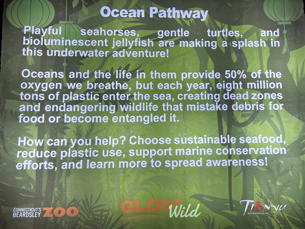 Ocean pathway sign