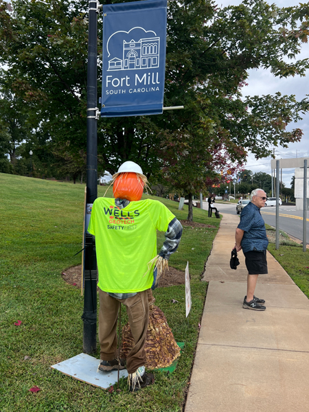 Auggie Drillbert scarecrow 