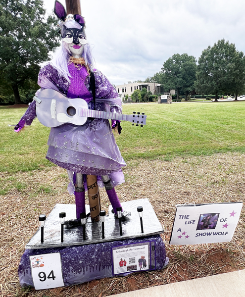 The Life of Show Wolf scarecrow