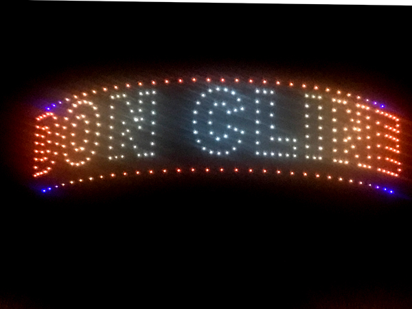 drones spell Don Cline